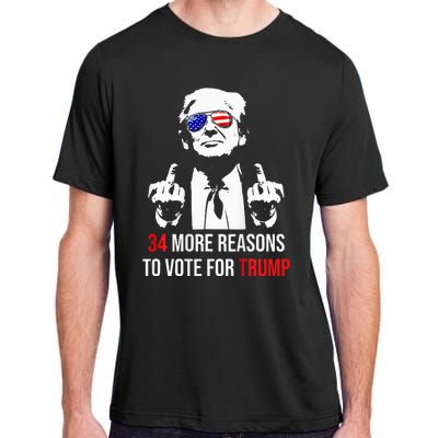 Convicted Felon 34 More Reasons To Vote For Trump Adult ChromaSoft Performance T-Shirt