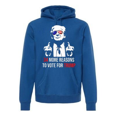 Convicted Felon 34 More Reasons To Vote For Trump Premium Hoodie