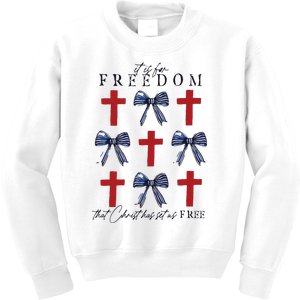 Christian Freedom 4th Of July Kids Sweatshirt