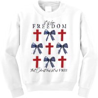 Christian Freedom 4th Of July Kids Sweatshirt