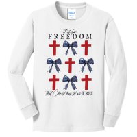 Christian Freedom 4th Of July Kids Long Sleeve Shirt