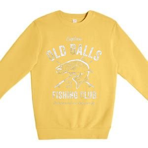 Cute Funny 50th Fishing Birthday 1973 For Old Man Fisherman Premium Crewneck Sweatshirt