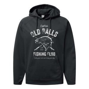 Cute Funny 50th Fishing Birthday 1973 For Old Man Fisherman Performance Fleece Hoodie