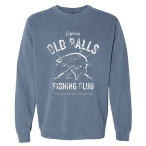 Cute Funny 50th Fishing Birthday 1973 For Old Man Fisherman Garment-Dyed Sweatshirt