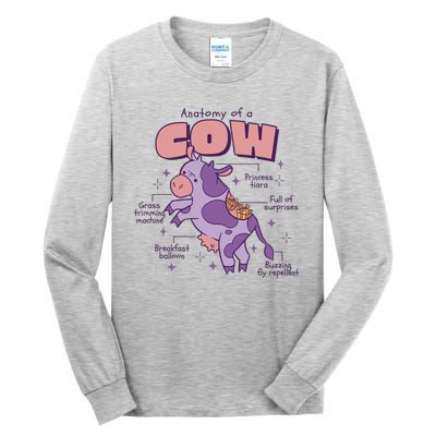 Cow Funny Anatomy Tall Long Sleeve T-Shirt