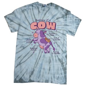 Cow Funny Anatomy Tie-Dye T-Shirt