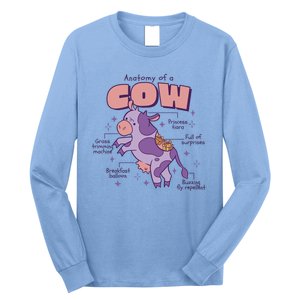 Cow Funny Anatomy Long Sleeve Shirt