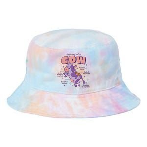 Cow Funny Anatomy Tie Dye Newport Bucket Hat