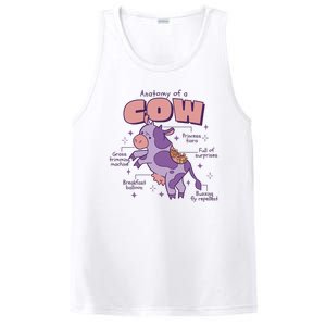 Cow Funny Anatomy PosiCharge Competitor Tank