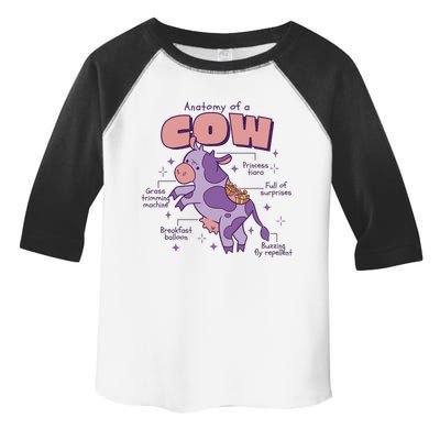 Cow Funny Anatomy Toddler Fine Jersey T-Shirt