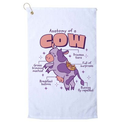 Cow Funny Anatomy Golf Towel
