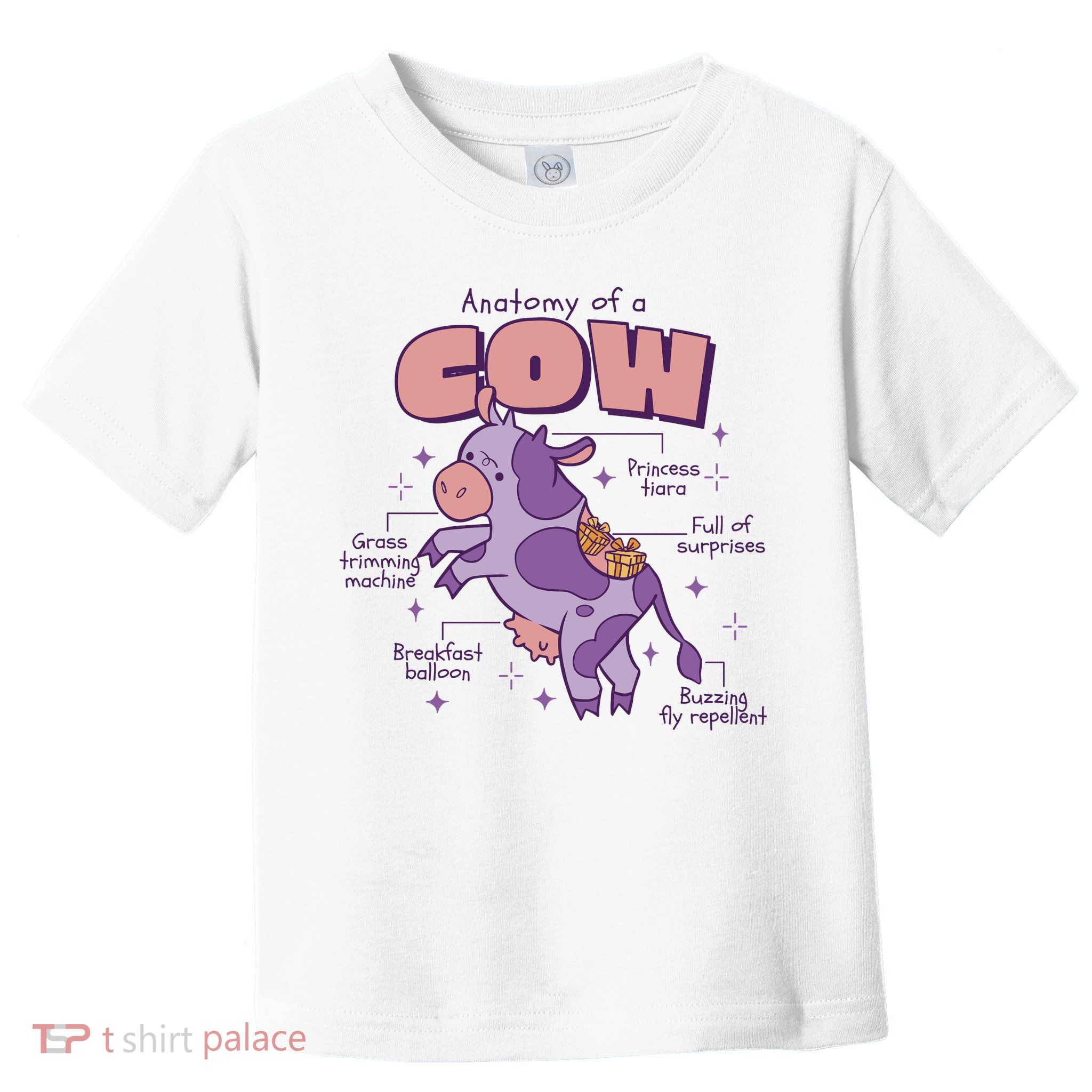 Cow Funny Anatomy Toddler T-Shirt