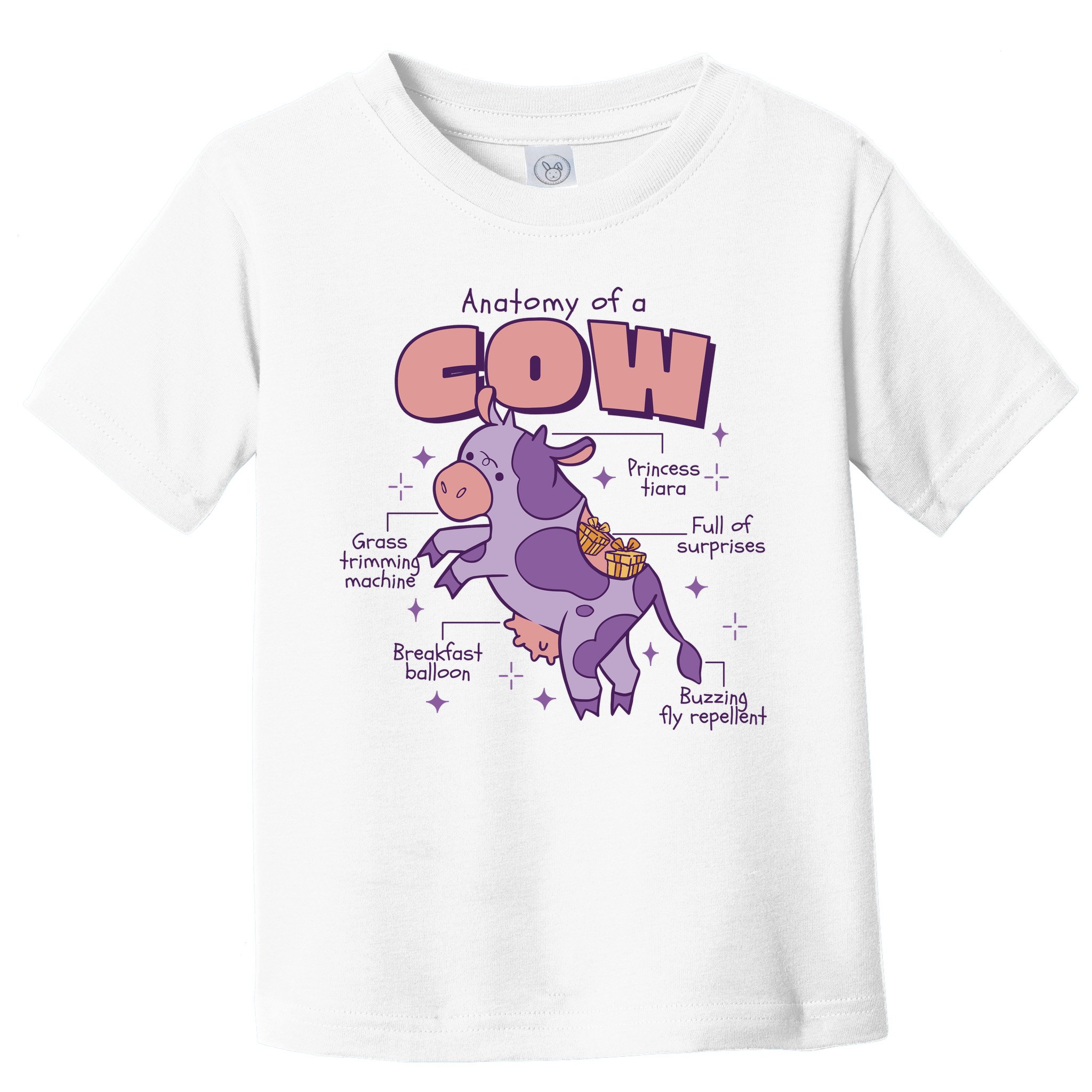 Cow Funny Anatomy Toddler T-Shirt