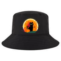 Cute Fall Autumn Lover Black Cat And Pumpkins Cool Comfort Performance Bucket Hat