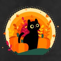 Cute Fall Autumn Lover Black Cat And Pumpkins 25L Jumbo Tote