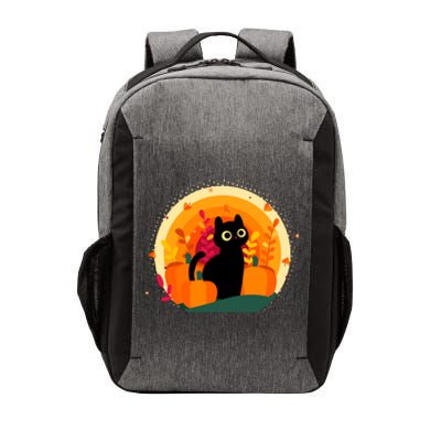 Cute Fall Autumn Lover Black Cat And Pumpkins Vector Backpack