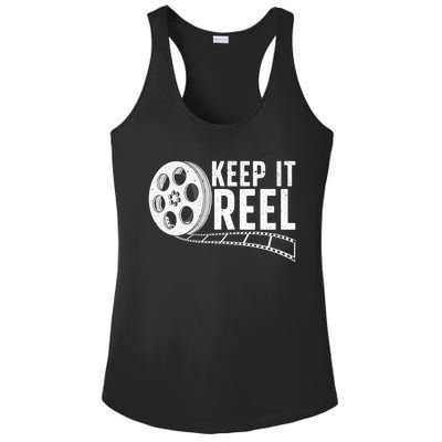 Cool Filmmaker Art For Men Women Movie Film Maker Keep Reel Ladies PosiCharge Competitor Racerback Tank