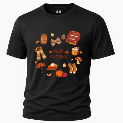 Cute Fall Autumn Little Things Retro Fall Hello Autumn Performance Shirt