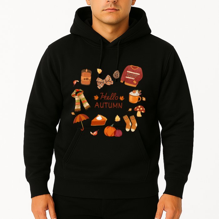 Cute Fall Autumn Little Things Retro Fall Hello Autumn Hoodie