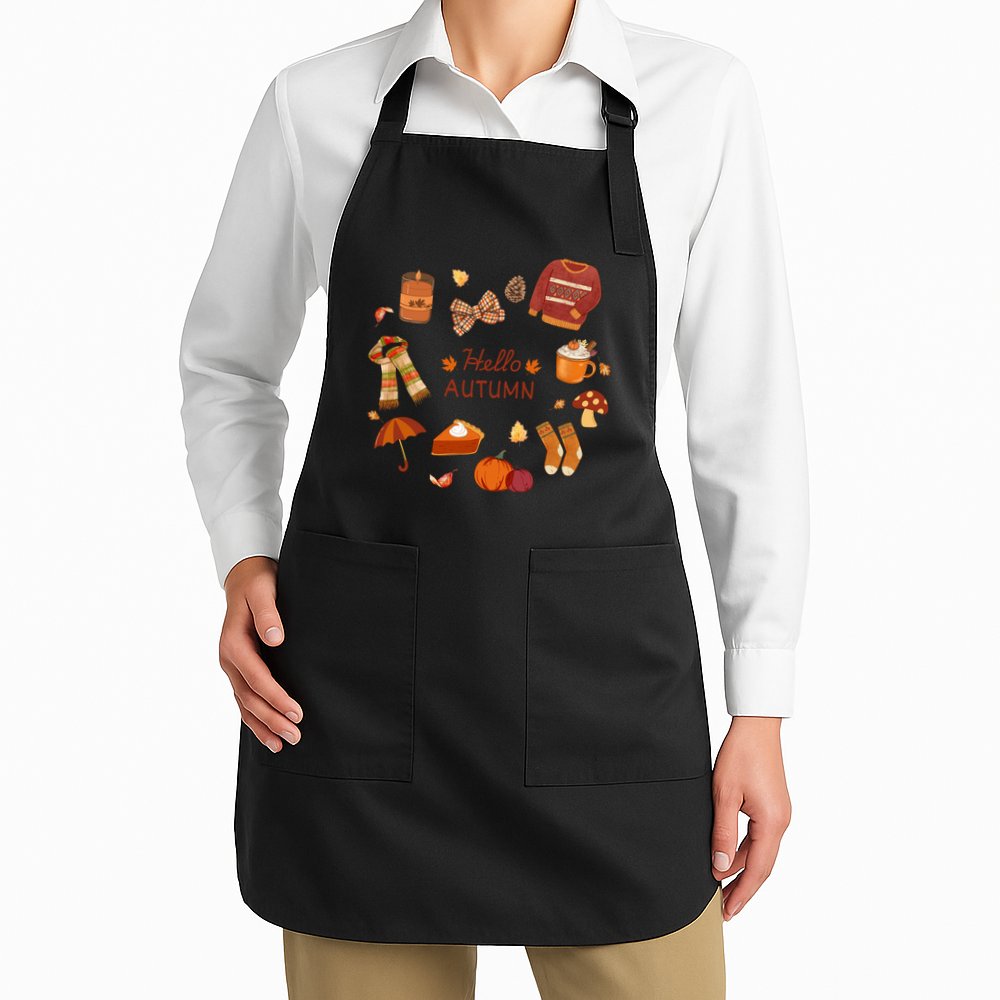 Cute Fall Autumn Little Things Retro Fall Hello Autumn Apron