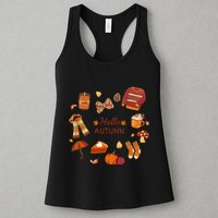 Cute Fall Autumn Little Things Retro Fall Hello Autumn Womens Tank Top