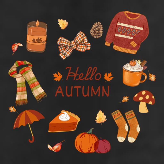 Cute Fall Autumn Little Things Retro Fall Hello Autumn Hat