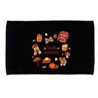 Cute Fall Autumn Little Things Retro Fall Hello Autumn Microfiber Hand Towel