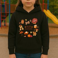 Cute Fall Autumn Little Things Retro Fall Hello Autumn Kids Hoodie