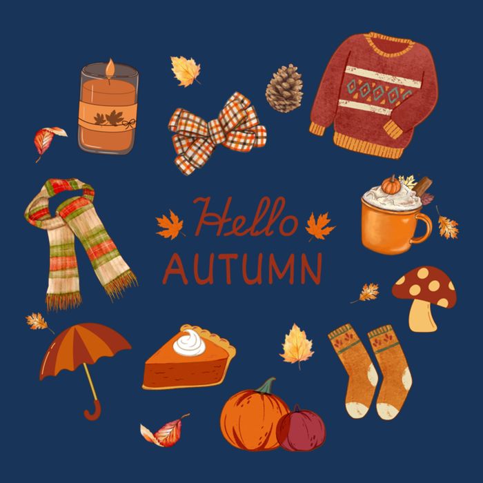 Cute Fall Autumn Little Things Retro Fall Hello Autumn Infant Baby Jersey Bodysuit