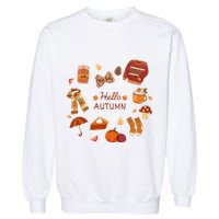 Cute Fall Autumn Little Things Retro Fall Hello Autumn Garment-Dyed Sweatshirt