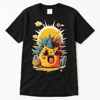 Cute Funny Angry Cartoon Pineapple Tank Top Tall T-Shirt