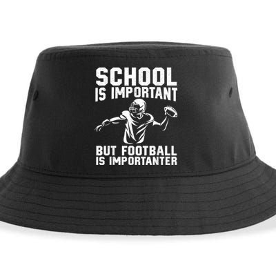 Cute Football Art American Football Player Sustainable Bucket Hat