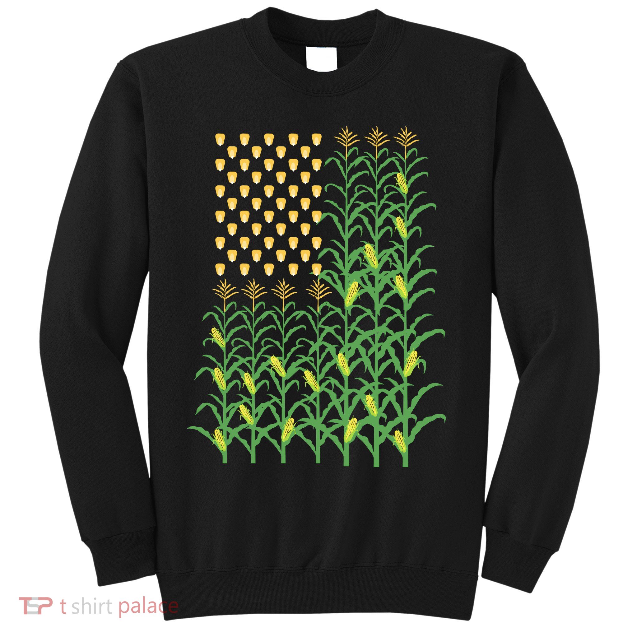 Corn Farmer American Flag Crop Farmers Farm Farming Gift Sweatshirt