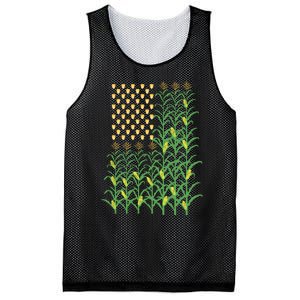 Corn Farmer American Flag Crop Farmers Farm Farming Gift Mesh Reversible Basketball Jersey Tank