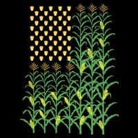 Corn Farmer American Flag Crop Farmers Farm Farming Gift Zip Tote Bag