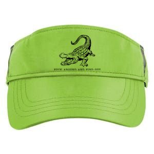 Crocodile Fuck Around And Find Out Adult Drive Performance Visor