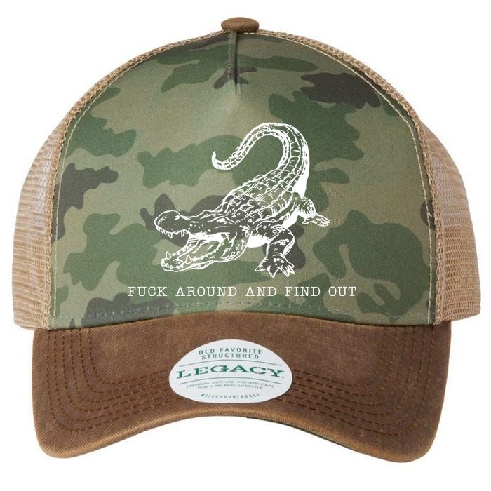 Crocodile Fuck Around And Find Out Legacy Tie Dye Trucker Hat