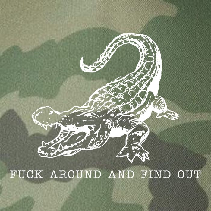 Crocodile Fuck Around And Find Out Legacy Tie Dye Trucker Hat