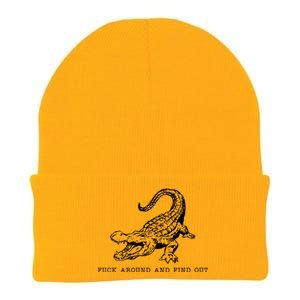 Crocodile Fuck Around And Find Out Knit Cap Winter Beanie