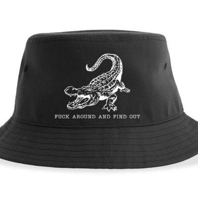 Crocodile Fuck Around And Find Out Sustainable Bucket Hat
