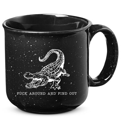 Crocodile Fuck Around And Find Out 15oz Campfire Ceramic Mug