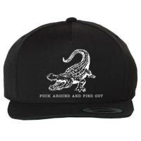 Crocodile Fuck Around And Find Out Wool Snapback Cap