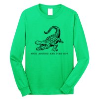 Crocodile Fuck Around And Find Out Long Sleeve Shirt