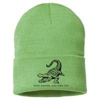 Crocodile Fuck Around And Find Out Sustainable Knit Beanie