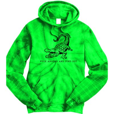 Crocodile Fuck Around And Find Out Tie Dye Hoodie