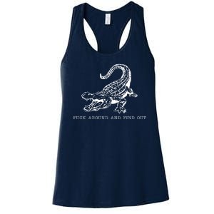 Crocodile Fuck Around And Find Out Women's Racerback Tank