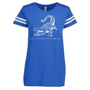 Crocodile Fuck Around And Find Out Enza Ladies Jersey Football T-Shirt