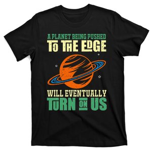 Cool Funny Astronomy Space Planet Retro Science Earth Day T-Shirt