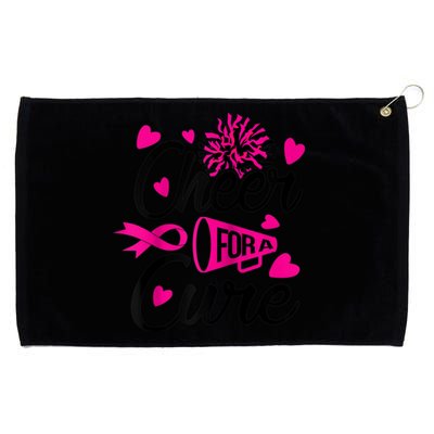 Cheer For A Cure Breast Cancer Awareness Gift Grommeted Golf Towel