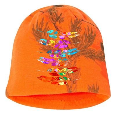 Colorful Feathers American Indian Pride Native American Kati - Camo Knit Beanie